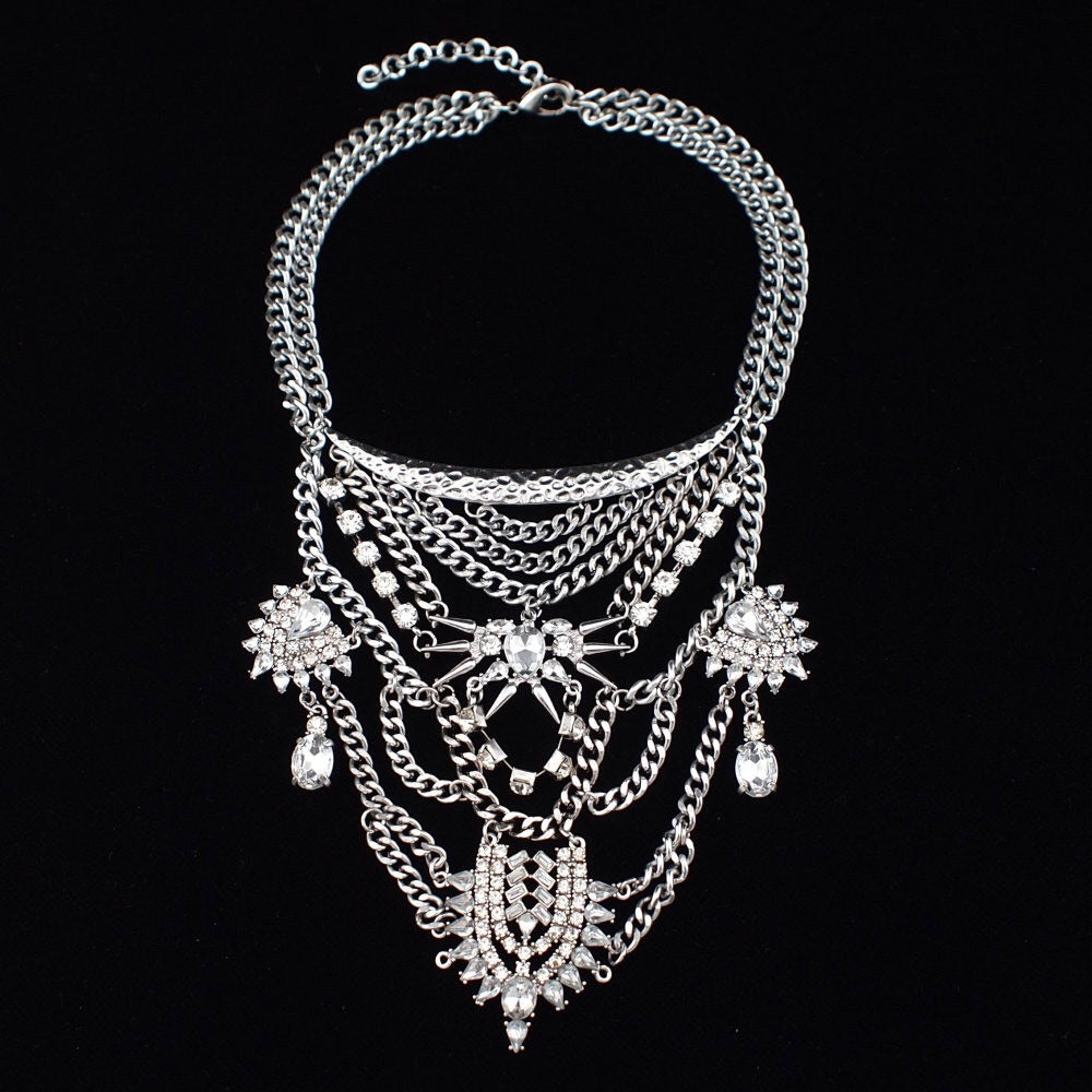 J.ESTINA 2021-22FW Silver Elegant Style Co-ord Necklaces & Pendants
