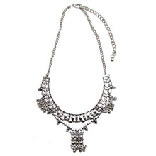 layered boho white silver necklace long edgability