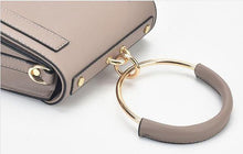 chic studded bag grey wristlet edgability detail view
