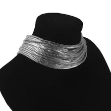 silver necklace statement jewelry edgability side view