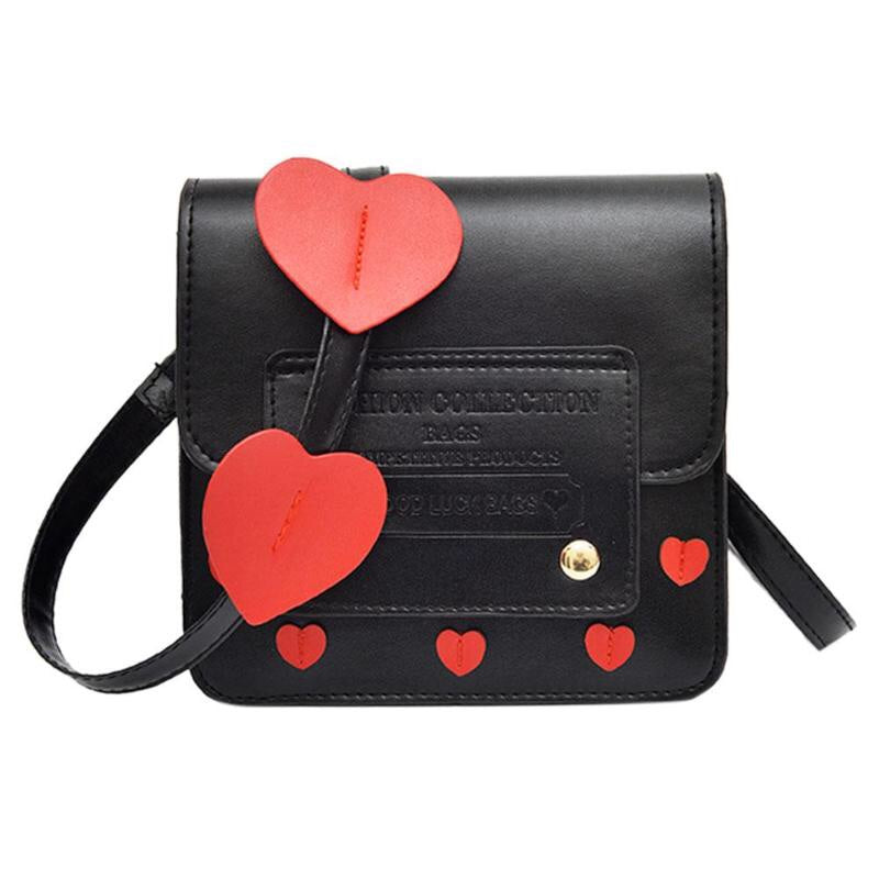 hearts sling bag black bag edgability
