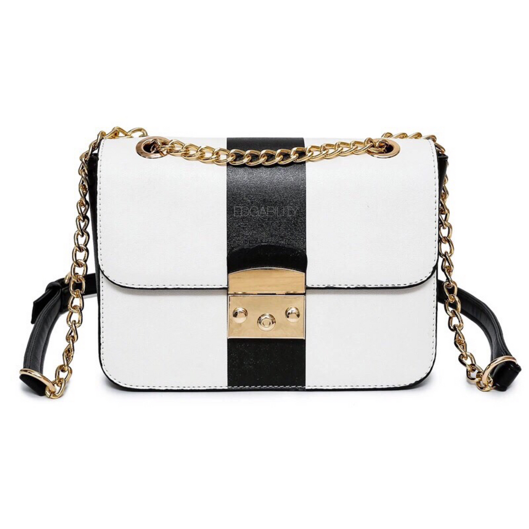 black and white bag classy bag edgability