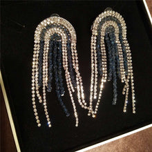 blue silver studs statement earrings trendy jewellery edgability top view