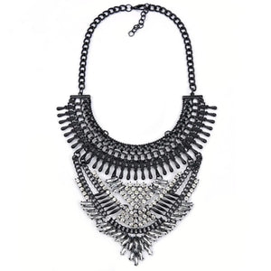 black and white statement necklace edgy fashion edgability