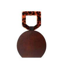wood resin round box bag with handle edgability