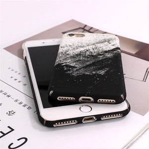 black and white matte iphone 7 case edgability angle view