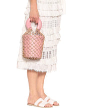 bucket bag basket drawstring bag pink bag edgability model view