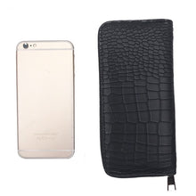 croc skin black wallet edgability size view