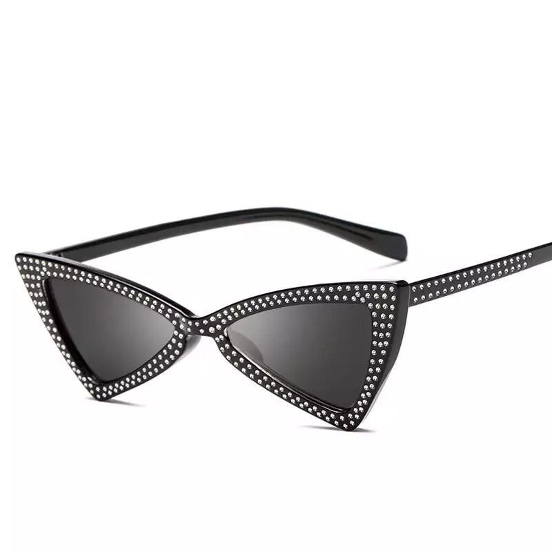 black shades sparkly sunglasses retro sunglasses edgability