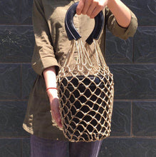 bucket bag basket drawstring bag black bag edgability model view