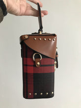 checkered studded bag box bag edgability side view