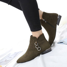 ankle boots flat boots silver cut heel edgability model view