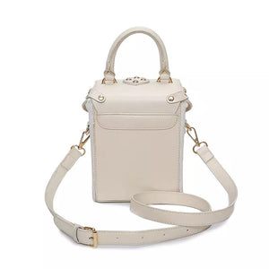 white bag box bag fur bag edgability back view