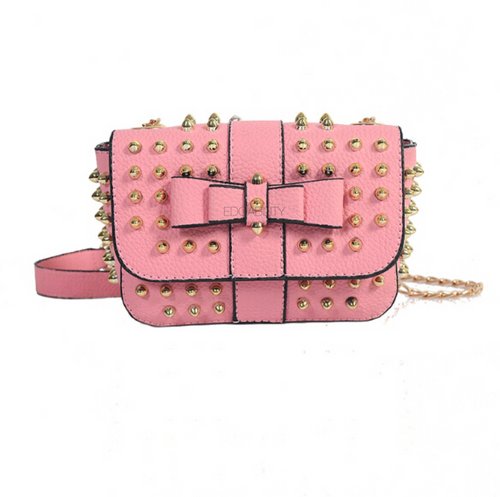 pink gold studded bag edgability