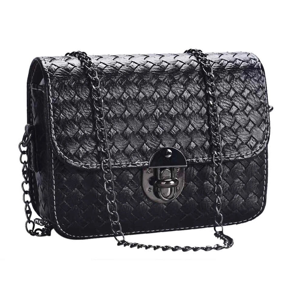 woven purse black bag edgability