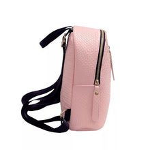 millennial pink mini backpack edgability side view