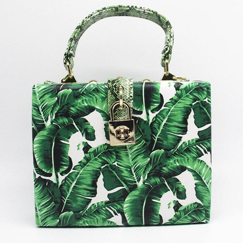 travel bag box bag tropical print edgability