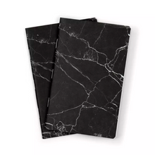 black granite marble texture print notebook front view edgability