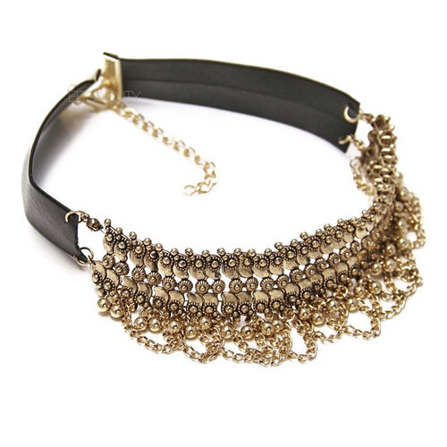 gold ethnic choker edgability