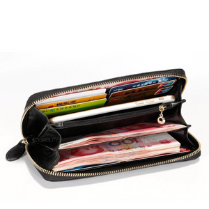 black wallet basket weave trendy wallet edgability open view