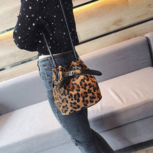 bucket bag drawstring bag leopard bag sling bag edgability model view
