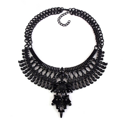 trendy black necklace statement jewelry edgability