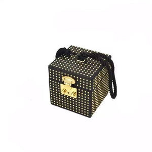 box bag studded bag wristlet edgy fashion classy bag edgability angle view