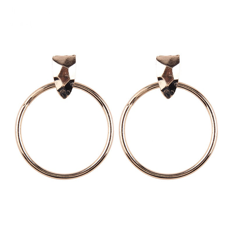 rose gold hoops statement earrings edgability
