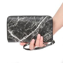 marble design trendy wallet black wallet edgability model view