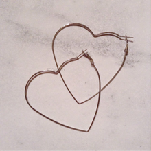heart hoops silver hoop earrings edgability
