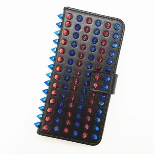 multicoloured spikes black iphone case edgability