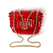 studded bag red sling bag edgability