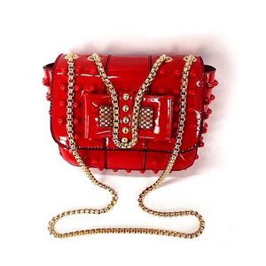 studded bag red sling bag edgability