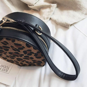 leopard print box bag round bag edgability handle view