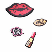 pout lipstick lips selfie brooch set front view edgability