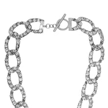 diamond studs crystal studded silver chains necklace edgability details view