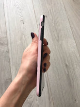 matte pink leopard print iphone case edgability side view