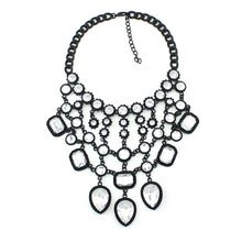 statement necklace black layered necklace edgability