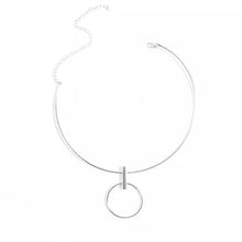 silver choker necklace minimalistic edgability