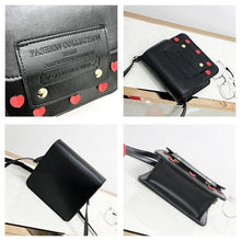 hearts sling bag black bag edgability detail view