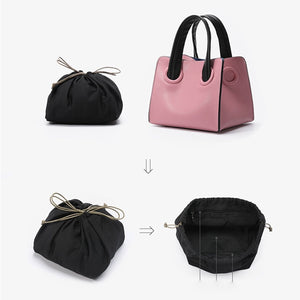 pink bag bucket bag mini bag sling bag edgability inner view