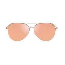 rose gold sunglasses mirror sunglasses edgability front view