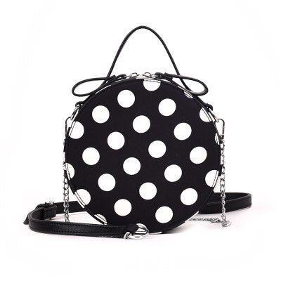 box bag round bag polka dots bag edgability