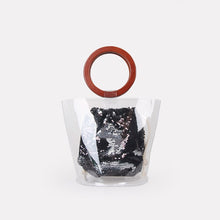 sequins black bag bucket bag clear bag edgability