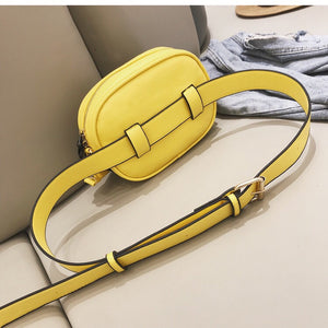 yellow bag waist bag fanny pack edgability back view