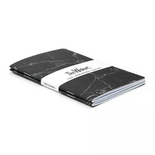 black granite marble texture print notebook angle view edgability