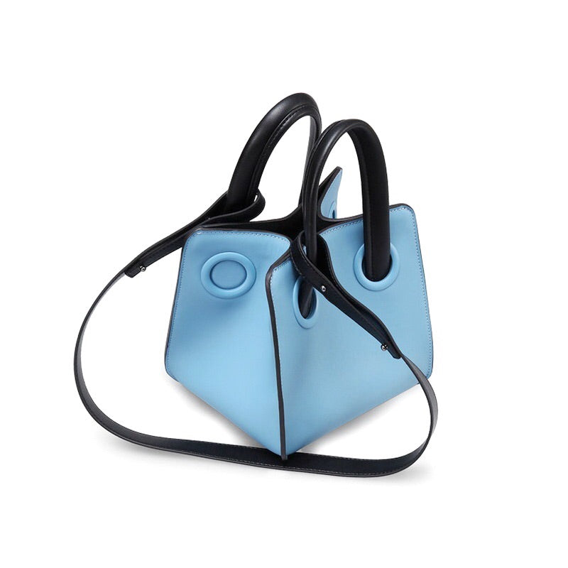 blue bag bucket bag mini bag sling bag edgability