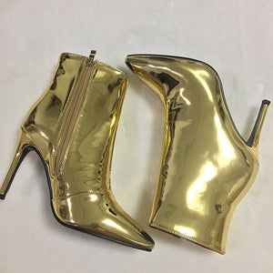 golden boots with heels edgability top view