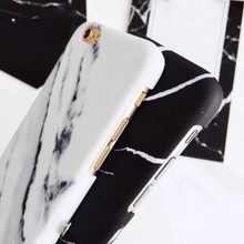 white marble black granite iphone case side view edgability