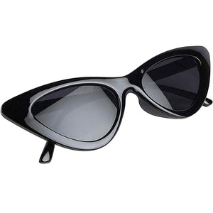 cat eye sunglasses black sunglasses edgability top view